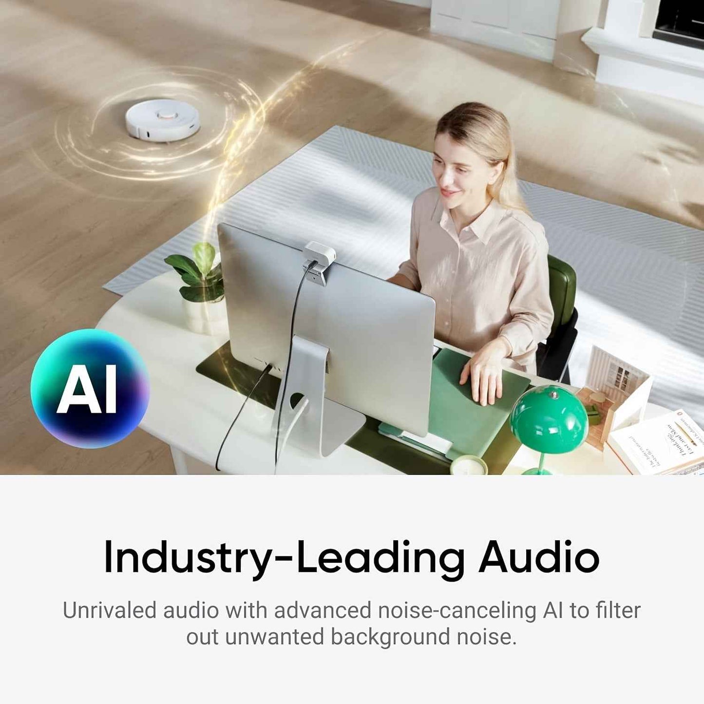 Insta360 Link2C 4K Live Camera | Ultra-clear AI Intelligent Conference Camera, USB Charging, ≤36V Operating Voltage