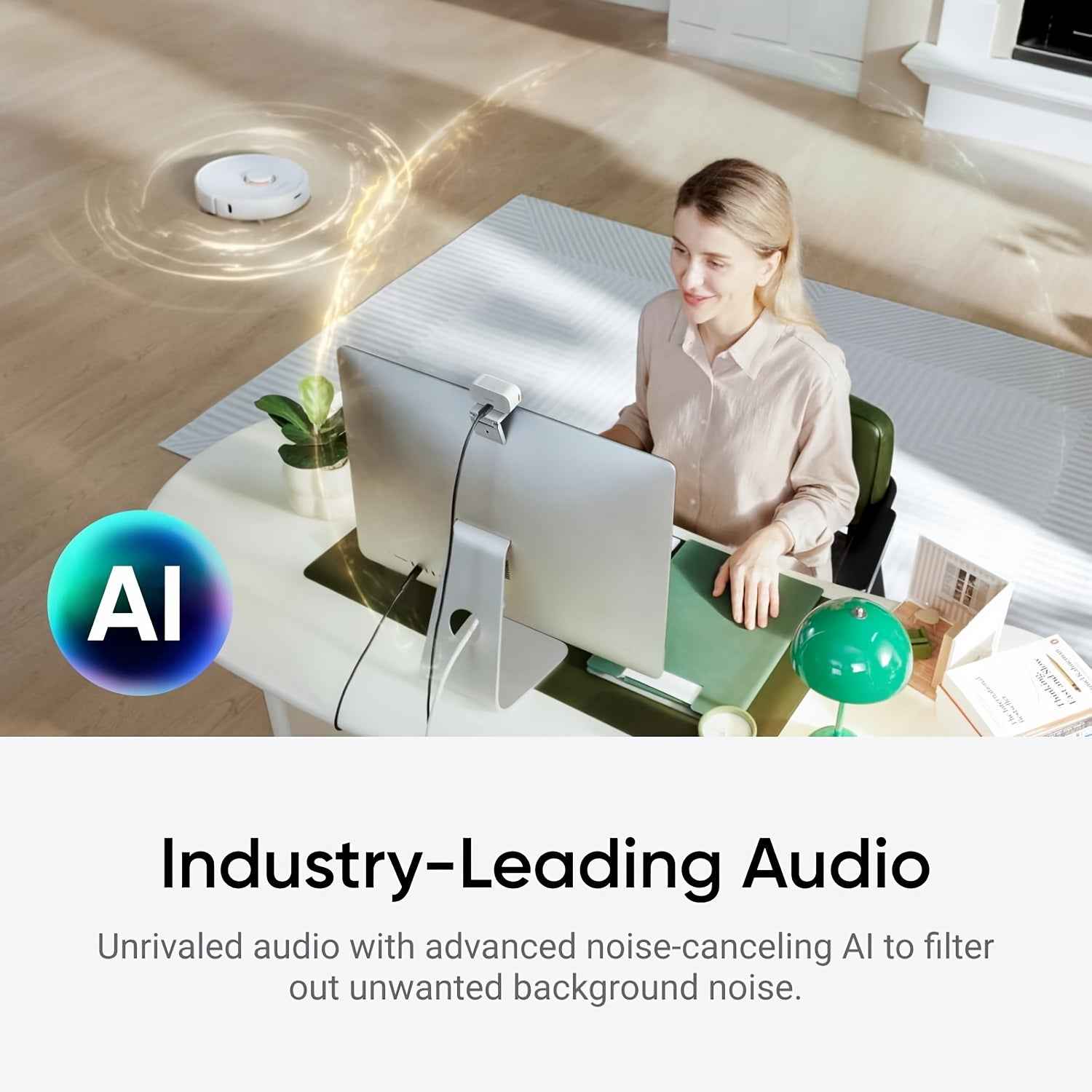Insta360 Link2C 4K Live Camera | Ultra-clear AI Intelligent Conference Camera, USB Charging, ≤36V Operating Voltage
