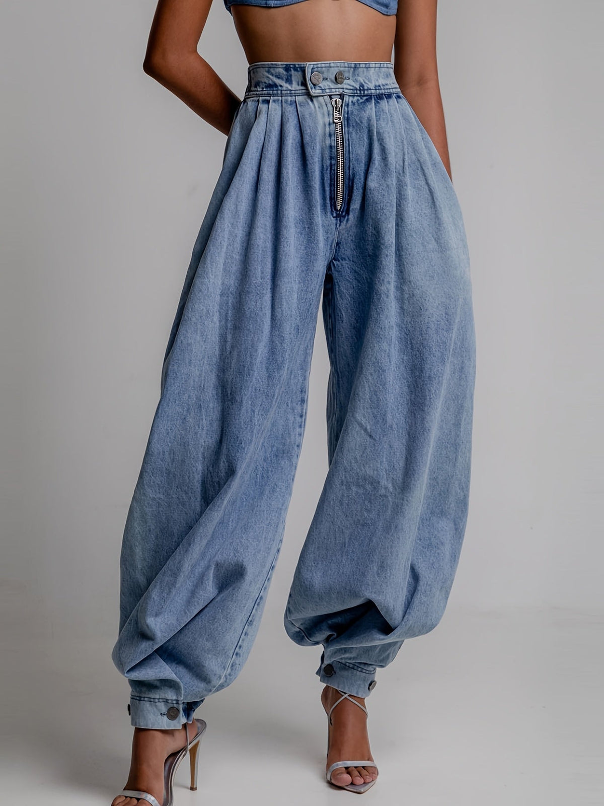 Women'S Single Piece Spring/Summer/Fall/Winter Daily Casual Loose Distressed Flares Jeans SS69