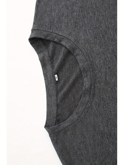 A Family in a Kettle, Letter Pattern Print Round Neck Casual Sports Short Sleeved T-Shirt Fashionable Women'S Clothing SS69