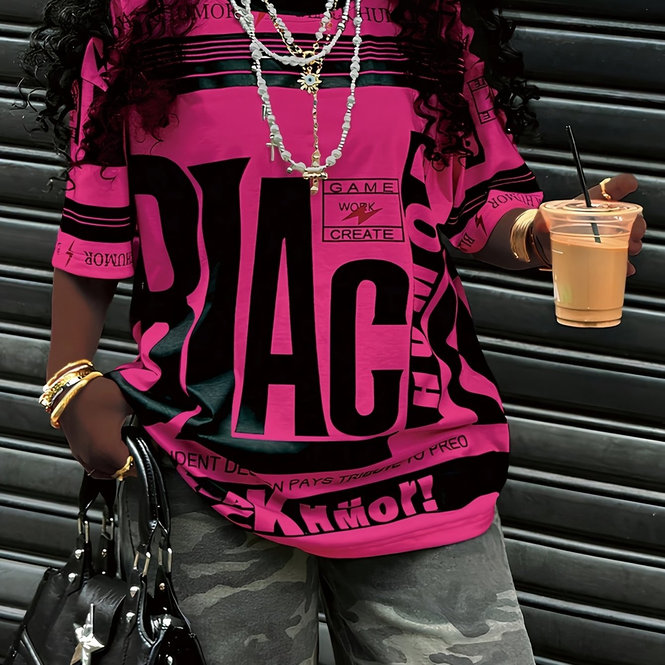 European And American Trendy Sports Style Round Neck Printed T-Shirt - SS69