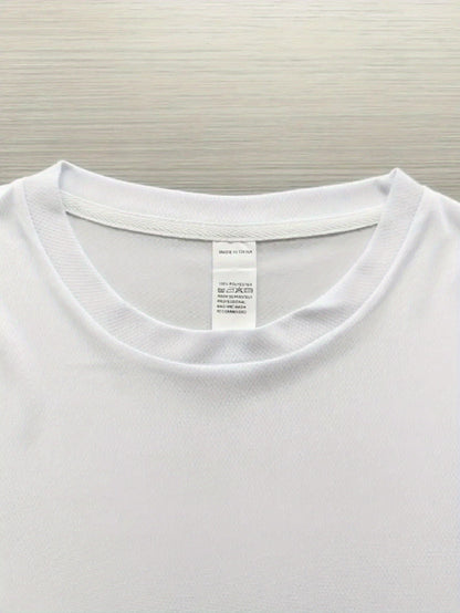 "Squid Dance" 2D Print Trendy And Unique Boys' T-Shirt, Casual Short-Sleeve Lucky And Comfortable Summer Outdoor Top. SS69