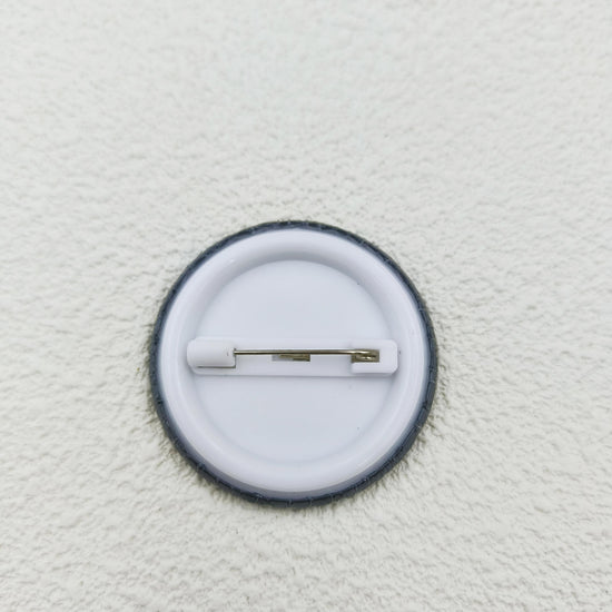 [Durable Build] Stylish 'Artists Against AI' Brooch Pin - Black & Red Prohibitory Symbol Design with White Text - Perfect for Clothing, Hats, Backpacks - Unique Fashion Accessory for Friends, Classmates, and Colleagues - Thou SS69