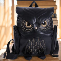 Adjustable PU Flap Backpack - Owl Fashion Personality Backpack for Men and Women - Suitable for Girlfriends, Mothers, Christmas Gifts SS69