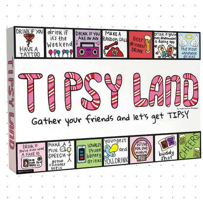 1pc Tispy Land Adult Party Game - 18+ Plastic Board Game for Singles, Girls' Nights & Holiday Celebrations (Christmas, Thanksgiving) - Fun Drinking Challenges & Interactive Activities SS69