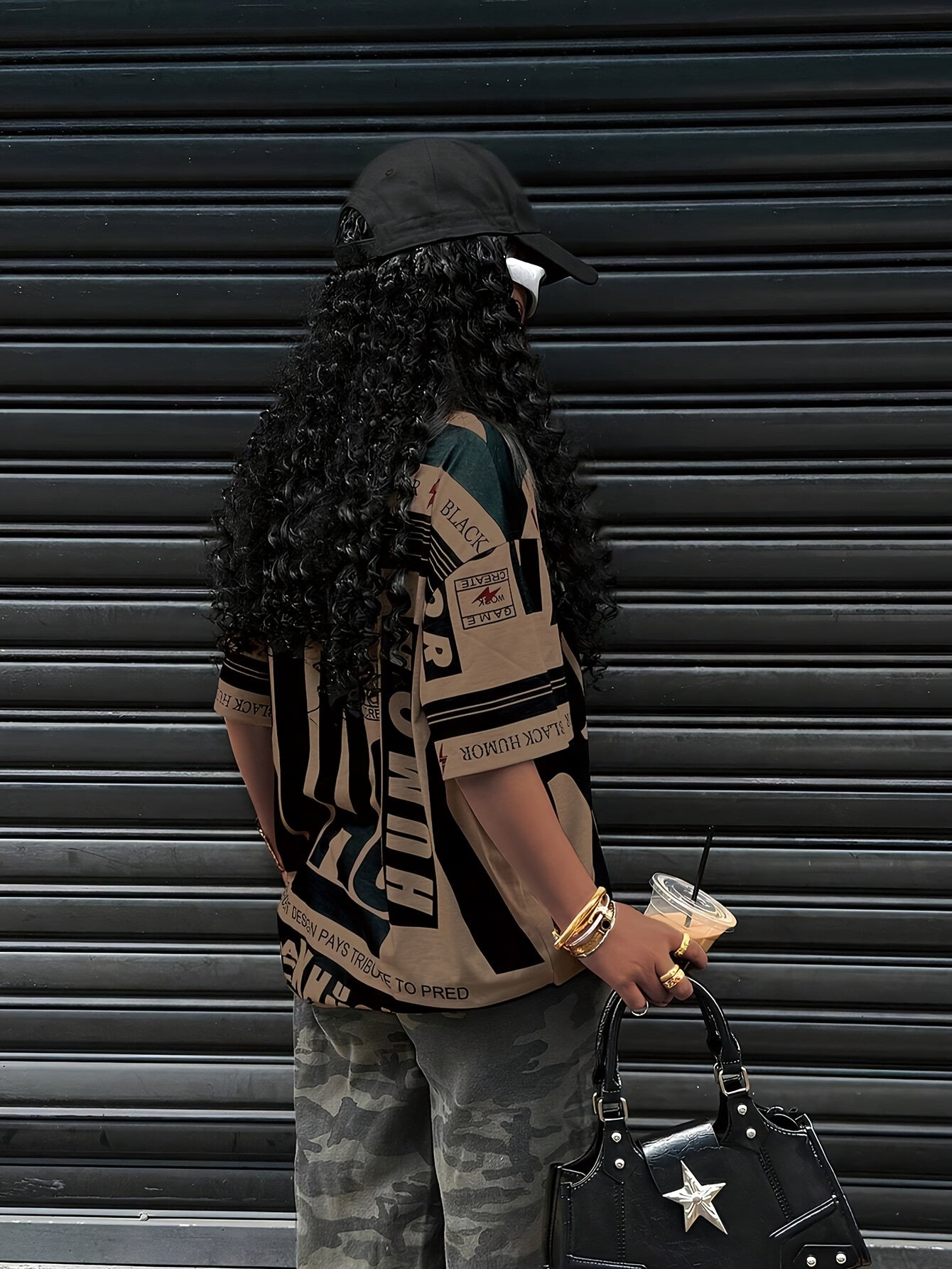 European And American Trendy Sports Style Round Neck Printed T-Shirt SS69