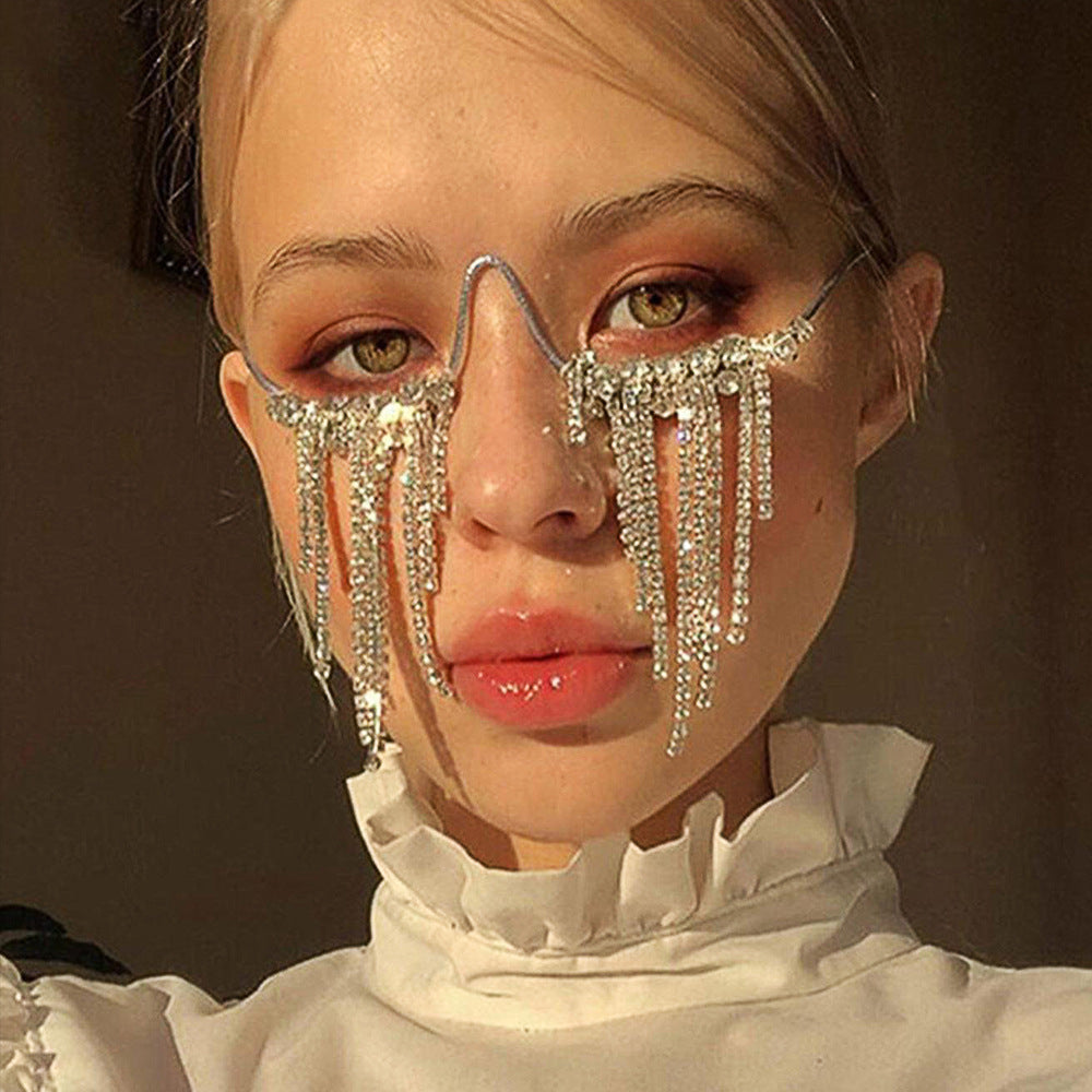 Fashionable Tassel Glasses Frame Square Belongs To The Eye Frame SS69