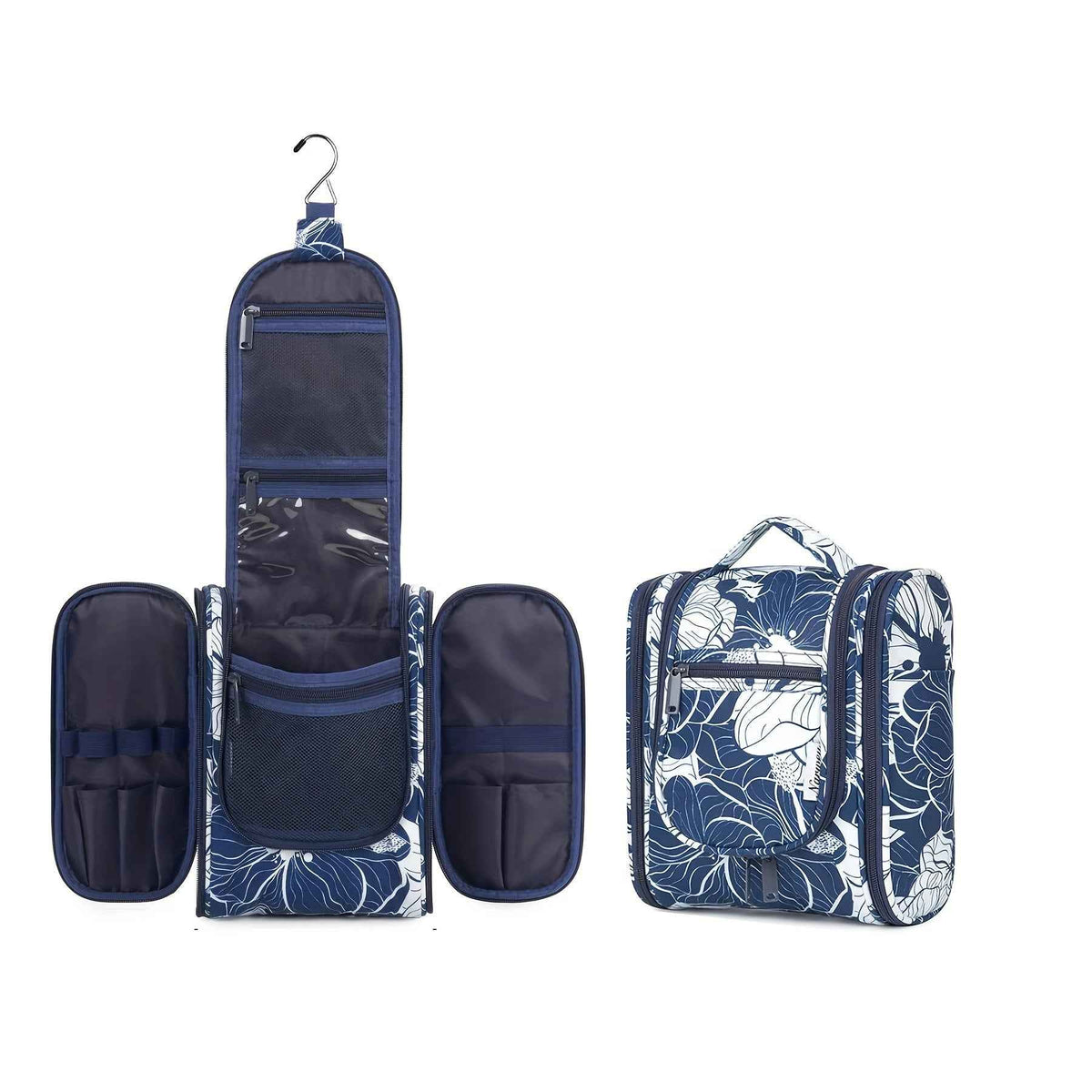 Travel Bag for Toiletries Cosmetic Bags for Women Hanging Toiletry Bag Multi-compartment Makeup Bag Organizer Bag for Essentials Accessories Makeup Bag for Cruise Essential Items Christmas Gift