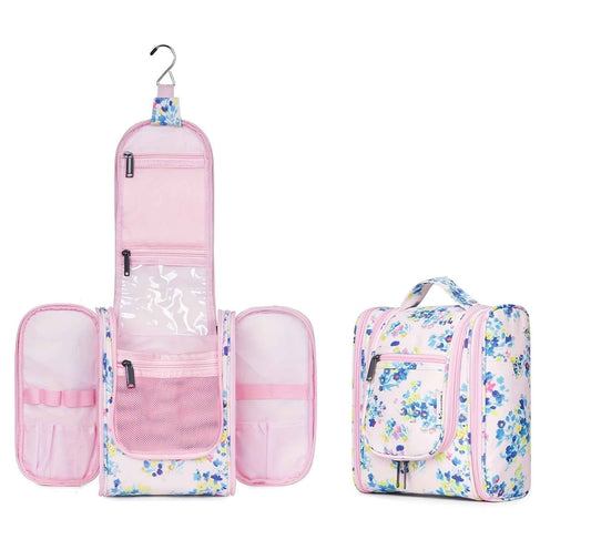 Travel Bag for Toiletries Cosmetic Bags for Women Hanging Toiletry Bag Multi-compartment Makeup Bag Organizer Bag for Essentials Accessories Makeup Bag for Cruise Essential Items Christmas Gift