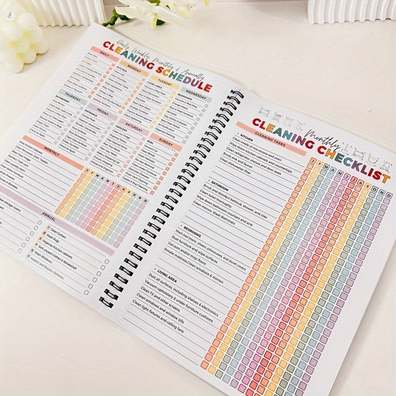 36 Page Attention Deficit Disorder Cleaning Plan Board - A Comprehensive Home Maintenance Organization Checklist Covering Daily, Periodic, Monthly, And Annual Tasks, with a Household Schedule SS69