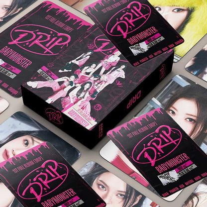 KPOP 55pcs BABYMONSTER DRIP LOMO Anniversaries And Special Occasions, Fan Gifts SS69