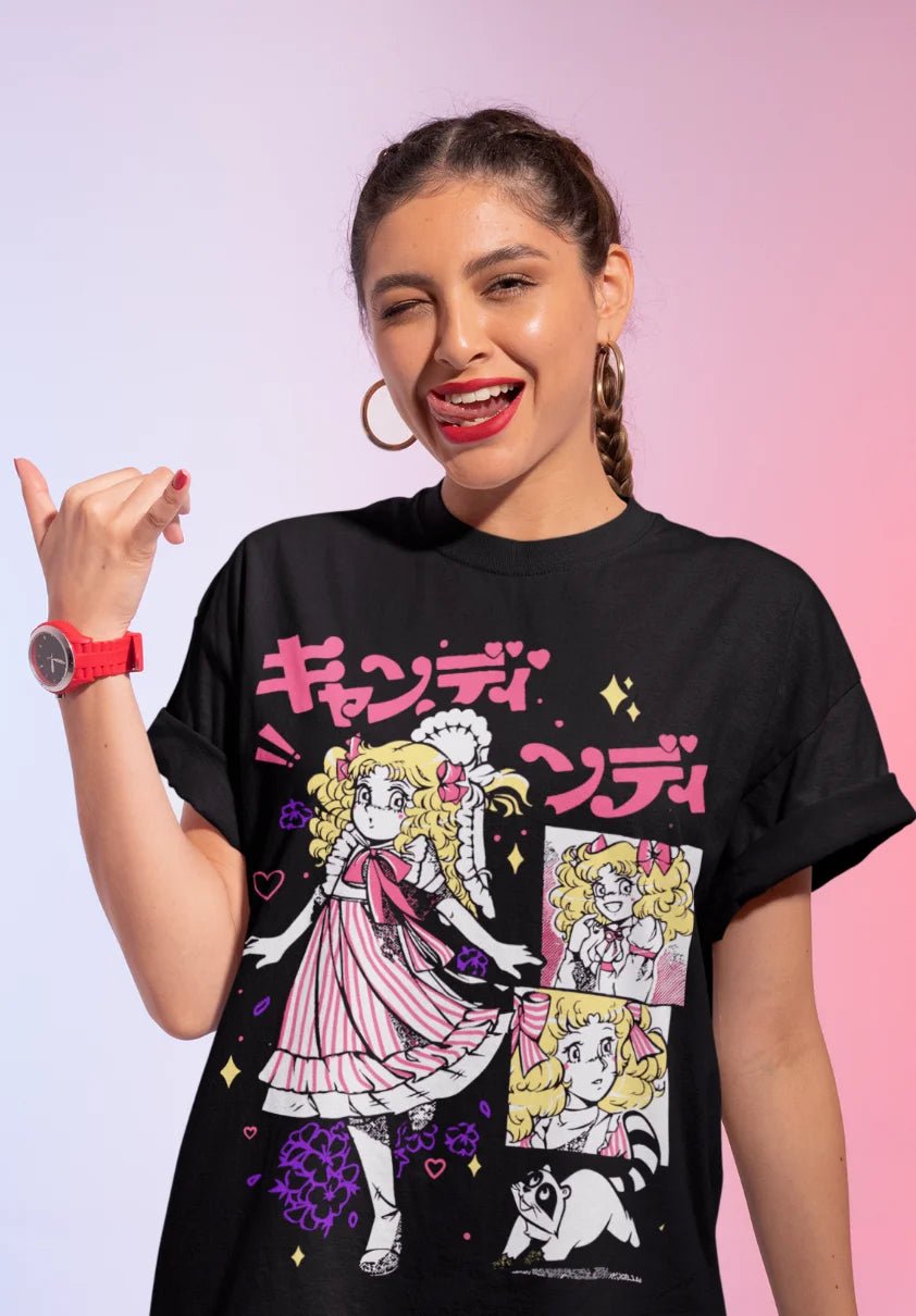 Candy Candy T-Shirt shojo riyoko ikedarose of versailles Kawaii Soft Tee - SS69
