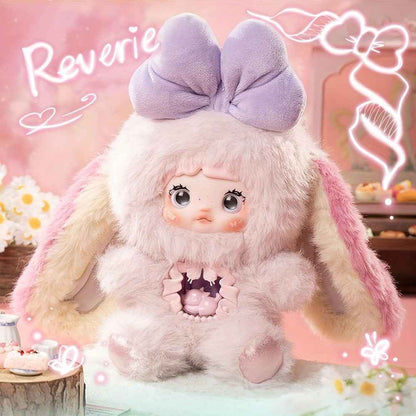 1pc Nommi Figures - Kawaii Anime-style Plush Doll with Expressive Eyes & Fluffy Ears, Soft Vinyl Collectible Figure in Black/Purple/Blue/Pink/Gray/White/Red/Yellow - Cute Birthday Party Favors, Holiday Gifts, Display Decor fo