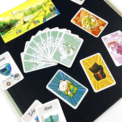 Story of Tokaido, large board game with a length of 33.46inch, easy to learn, tabletop games for family members' interaction, educational significance, couple's game, multiplayer game, friends gathering table game, hands-on a SS69