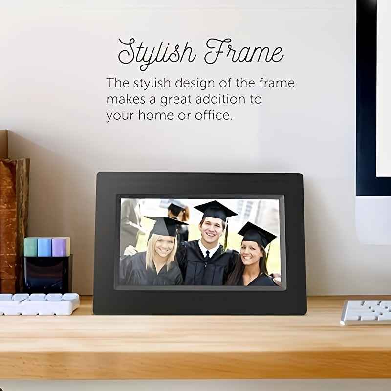 Large Digital Clock Designed for Seniors with Dementia, Featuring a Calendar Display, Alarms, And Functions As a Wall Clock Showing Day And Date. It Also Serves As an Alarm Clock, Desk Clock, Electronic Photo Frame, And Suppo
