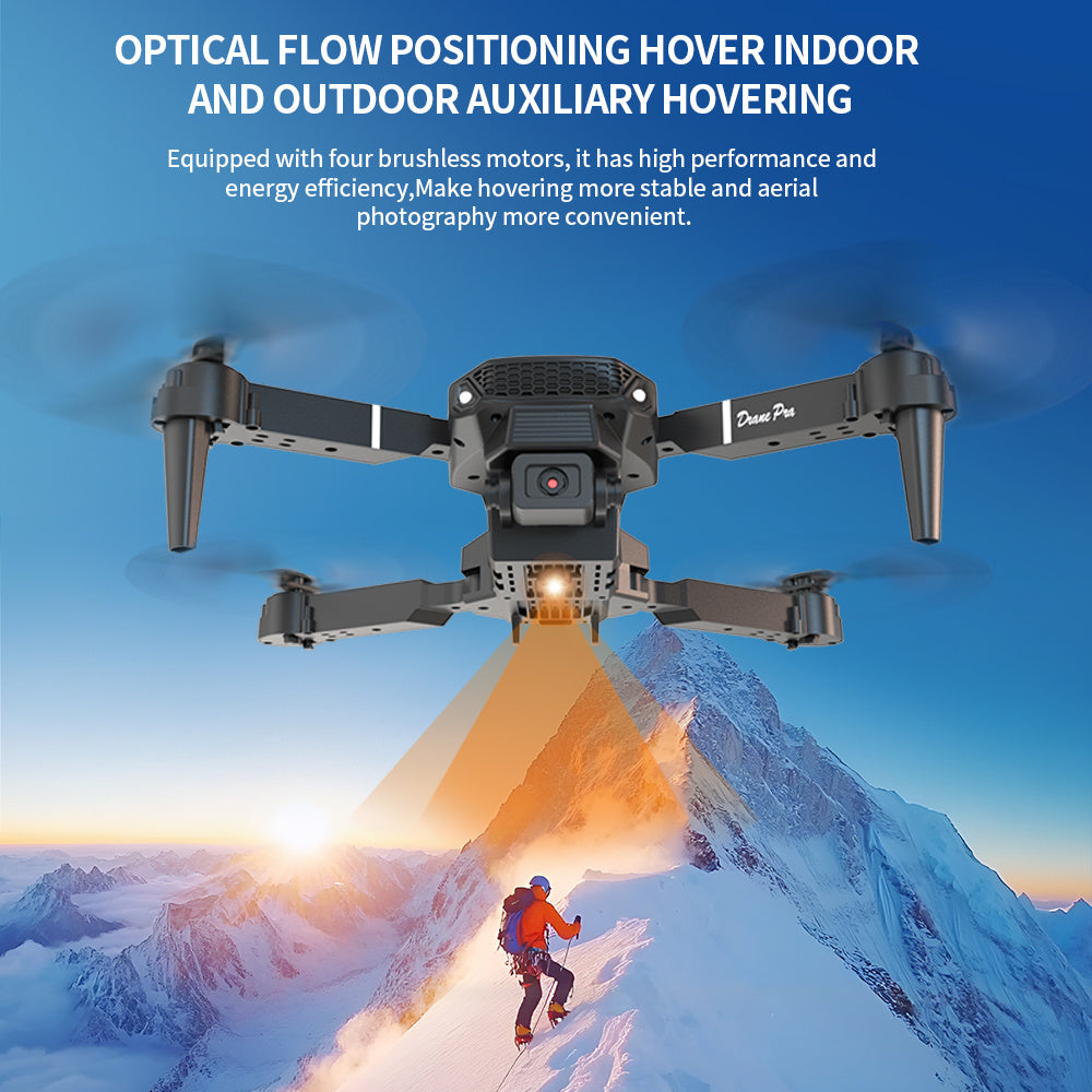 E88 Pro Version 2025 HD Dual Camera Drone with Screen Control - No Cellphone Required, One-Key Takeoff, Wi-Fi App Control, USB Charging, Durable & Reliable, Ideal for Beginners, Perfect Gift for Outdoor Camping and Vloggin SS69