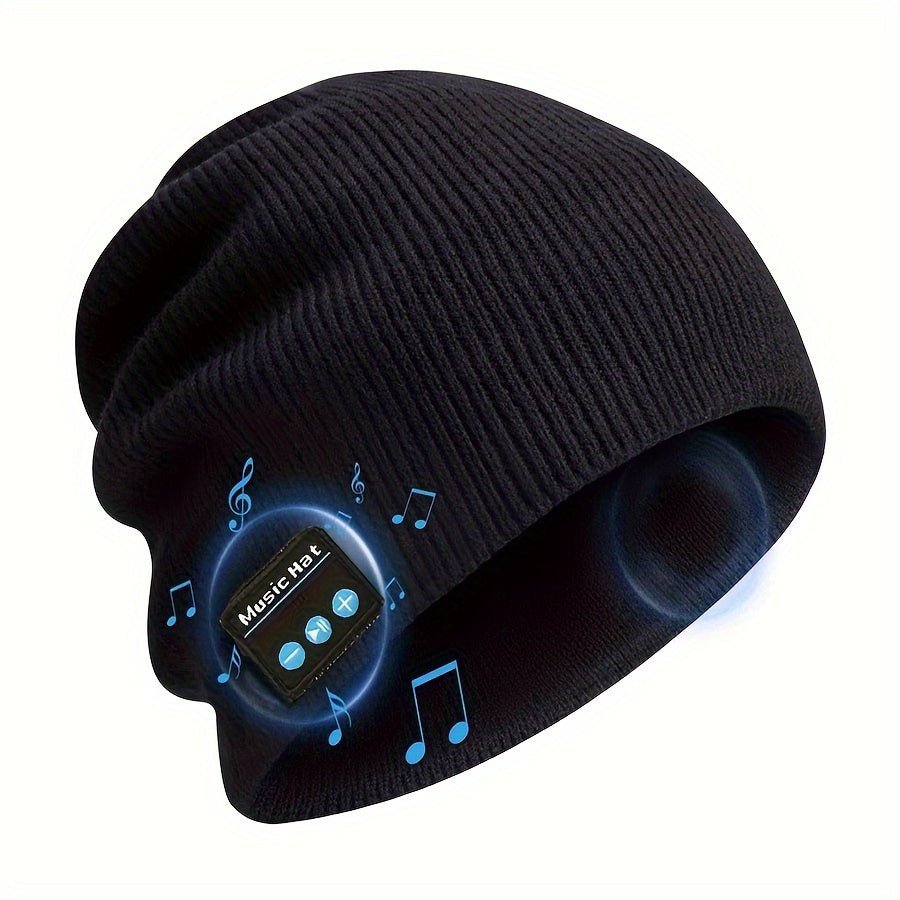 Comfortable Wireless Music Cap, Unisens Sweater Cap for DJS and Karaoke - Hands - Free Call, Volume Control, Rechargeable Battery - SS69
