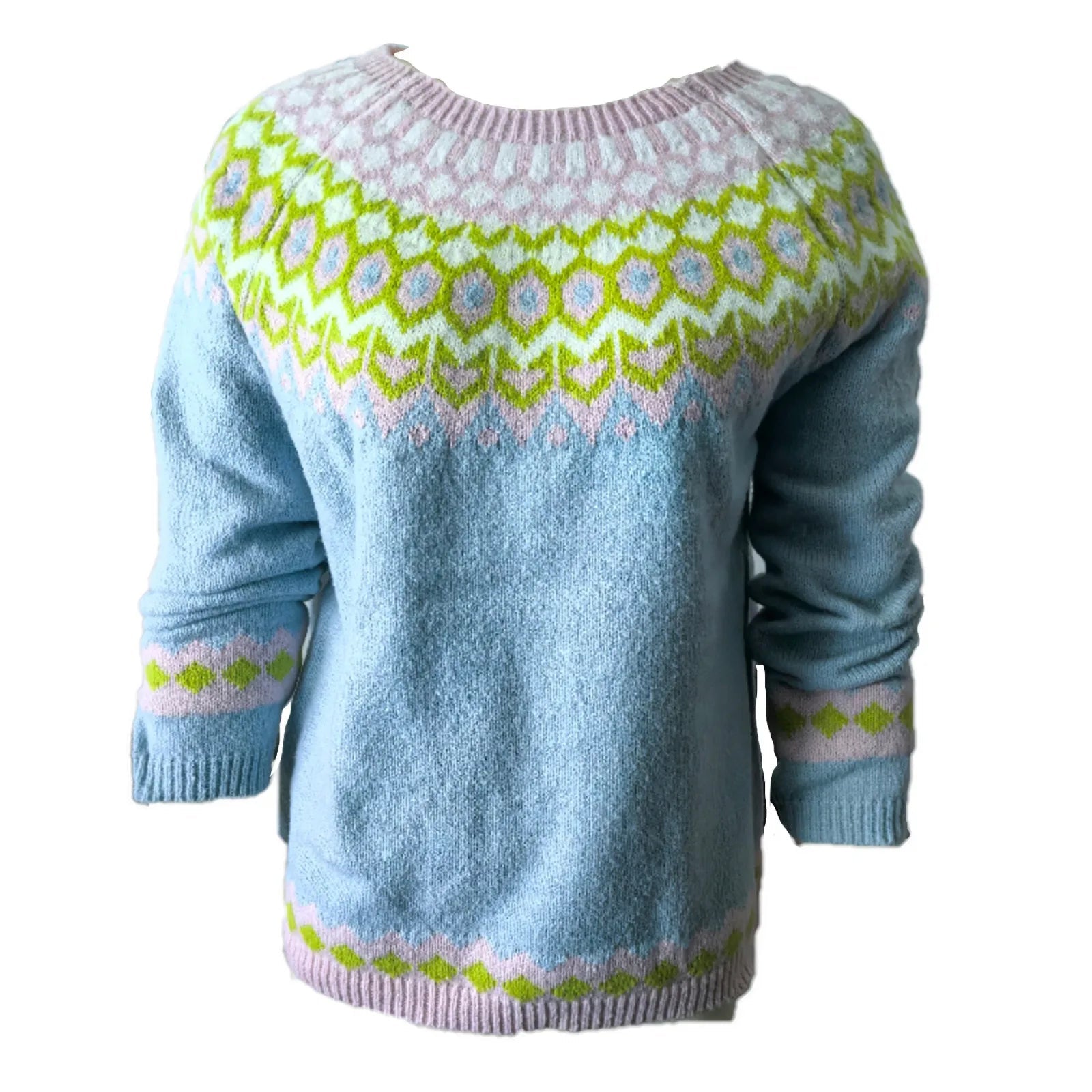 Contrast Color Pullover Sweater For Women Knit Crew Neck Long Sleeve Sweater 2025 Trendy Korean Elegant Knitted Pullover Sweater - SS69