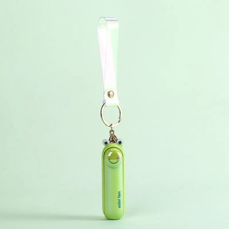 Cute Mini Fan Kipas Portable Hand Fold Bedside Office USB Charge Battery Table Desk Cooling - SS69