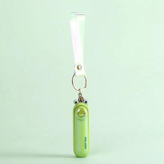Cute Mini Fan Kipas Portable Hand Fold Bedside Office USB Charge Battery Table Desk Cooling - SS69