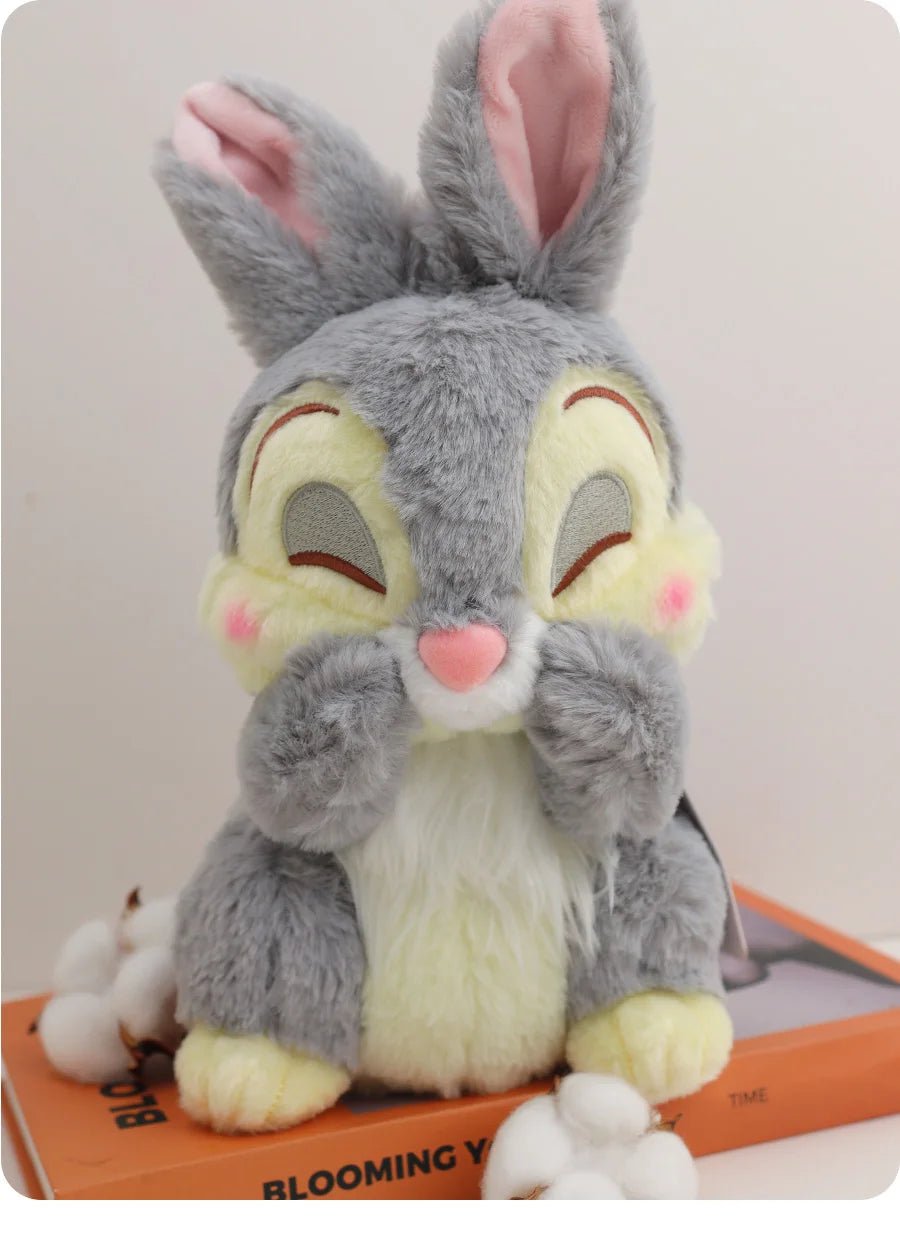 Cute Thumper Rabbit Disney Bambi Girlfriend Miss Bunny Plush Toy Gifts For Kids Girls Kawaii Stuffed Animal Dolls Gray & Yellow - SS69