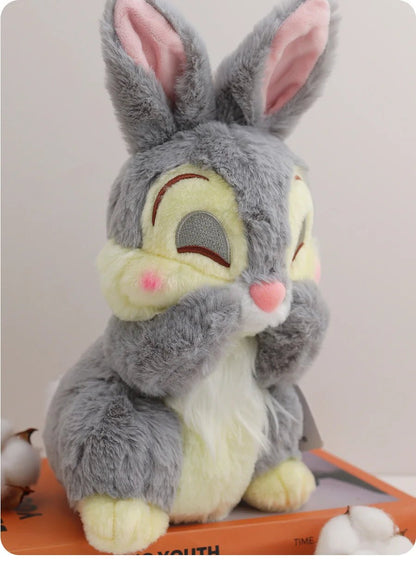 Cute Thumper Rabbit Disney Bambi Girlfriend Miss Bunny Plush Toy Gifts For Kids Girls Kawaii Stuffed Animal Dolls Gray & Yellow - SS69