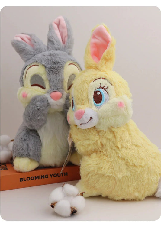 Cute Thumper Rabbit Disney Bambi Girlfriend Miss Bunny Plush Toy Gifts For Kids Girls Kawaii Stuffed Animal Dolls Gray & Yellow - SS69