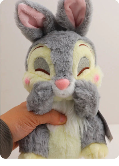 Cute Thumper Rabbit Disney Bambi Girlfriend Miss Bunny Plush Toy Gifts For Kids Girls Kawaii Stuffed Animal Dolls Gray & Yellow - SS69