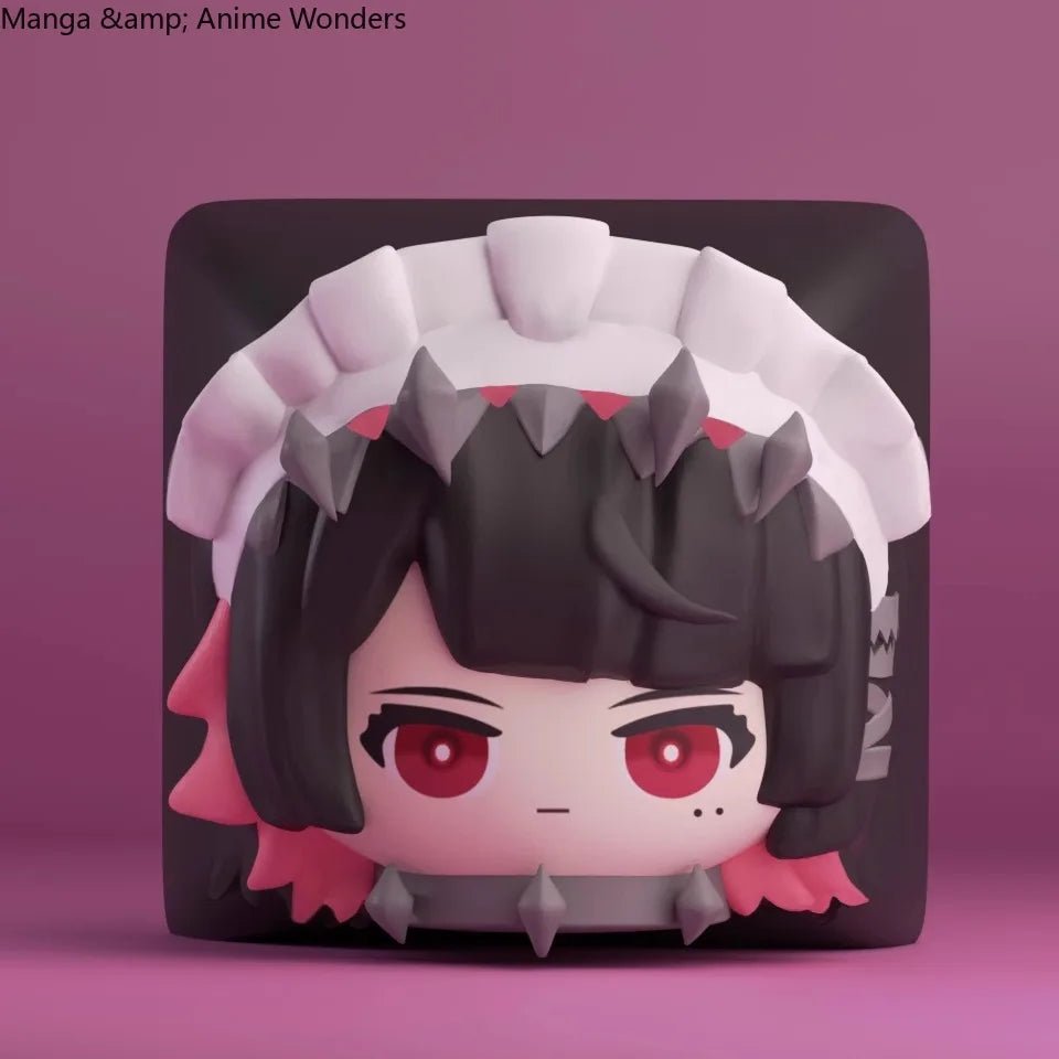 Cute Zenless Zone Zero Ellen Joe Key Caps Resin Layered Drip Gel Design Artisan Keycaps for Mechanical Keyboard Accessories Gift - SS69