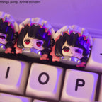 Cute Zenless Zone Zero Ellen Joe Key Caps Resin Layered Drip Gel Design Artisan Keycaps for Mechanical Keyboard Accessories Gift - SS69
