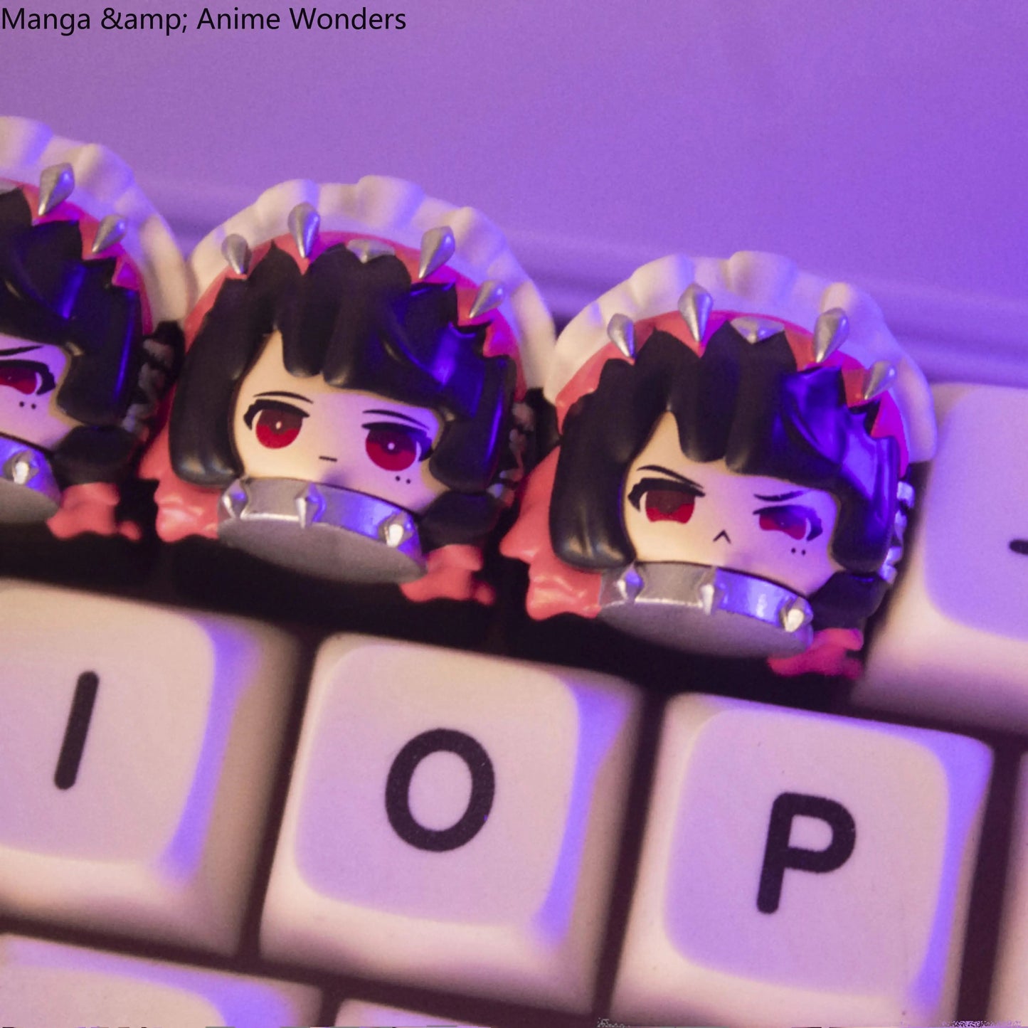 Cute Zenless Zone Zero Ellen Joe Key Caps Resin Layered Drip Gel Design Artisan Keycaps for Mechanical Keyboard Accessories Gift - SS69