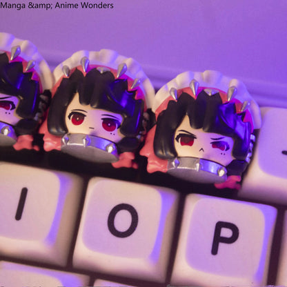 Cute Zenless Zone Zero Ellen Joe Key Caps Resin Layered Drip Gel Design Artisan Keycaps for Mechanical Keyboard Accessories Gift - SS69