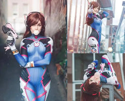 d.va Cosplay Costumes Superhero Zentai Suit dva Halloween Bodysuit Adults Kids - SS69