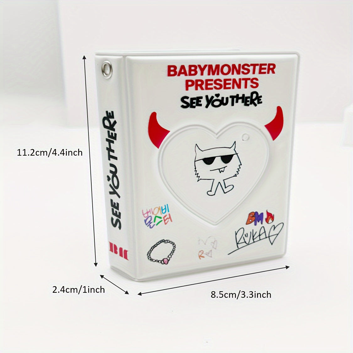 BABYMONSTER K-Pop Photocard Album - Faux Leather, Rectangular Storage for Rami, Ahyeon, Rora, Asa, Rukka, Chiquita, Pharita & More SS69