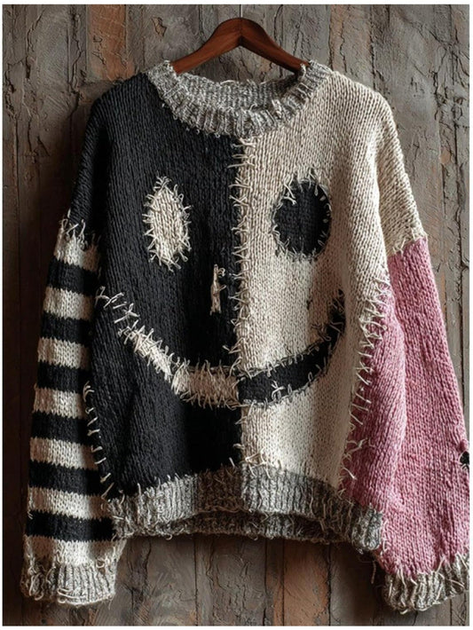 The sweatshirt and Tenggongchi's elegant autumn and winter European and American style pullovers are designed with contrasting stitching and contrasting stitching. They are cool and fashionable. The fabric is Beige-friendly a SS69