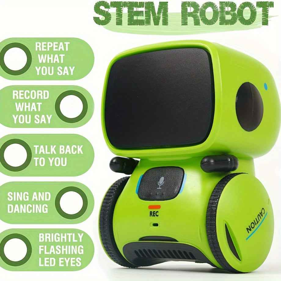 [Interactive | Robot] Smart Voice Interactive Robot | Mini Robot Recording Voice Changing | Halloween Christmas Children's Toy