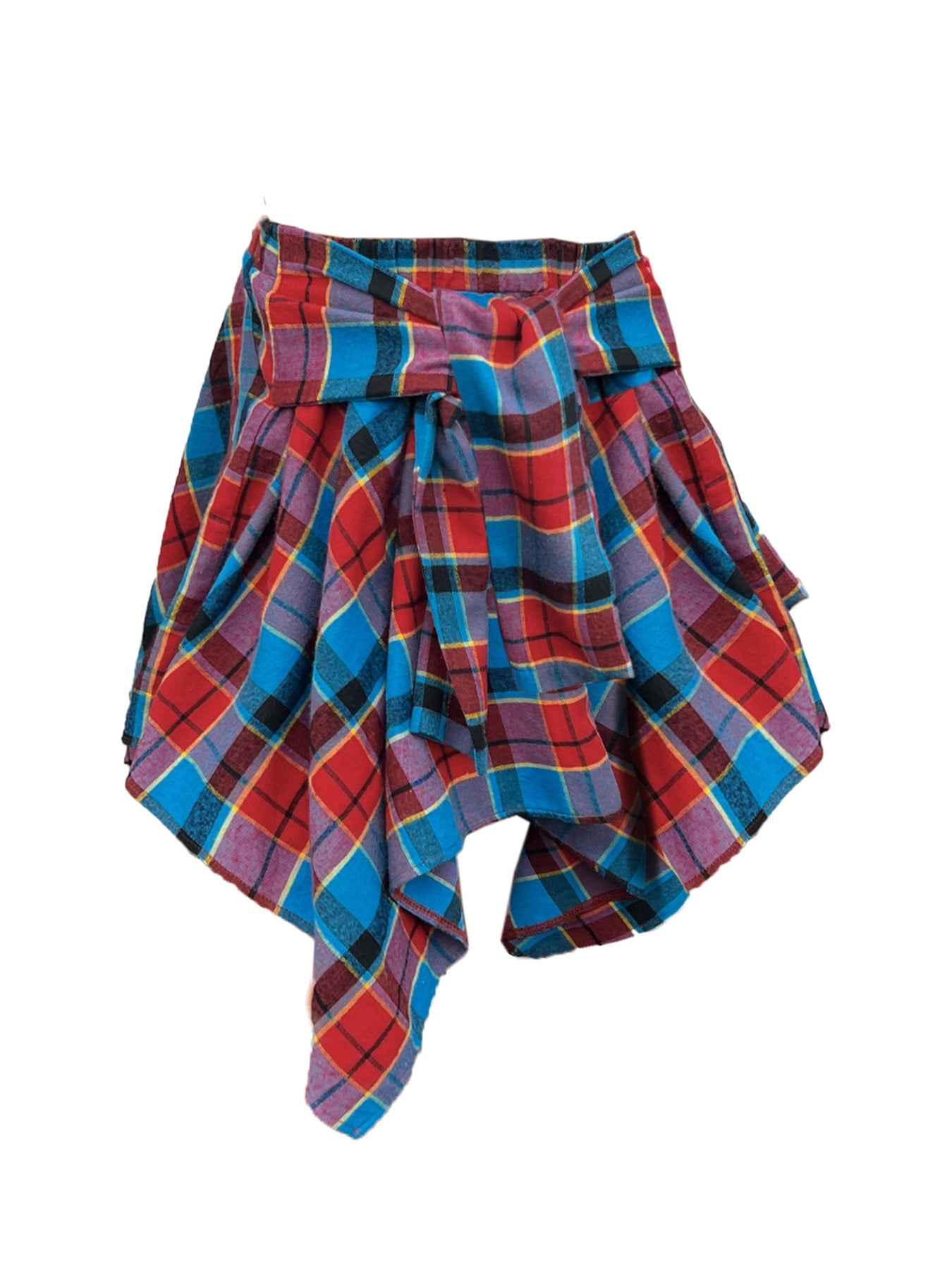Plus Size - Plus Size - 4-Pack Plus Size Pleated Plaid Skirt | Women High Waist A-Line Elastic Waist Midi Skirt Casual Vintage Checkered Skirt With Slight Stretch Fabric