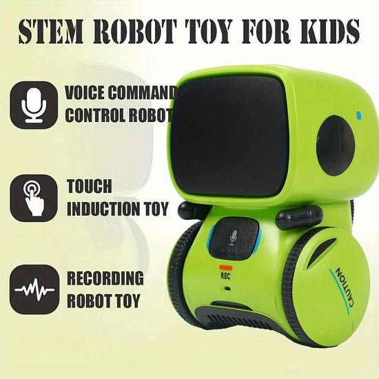 [Interactive | Robot] Smart Voice Interactive Robot | Mini Robot Recording Voice Changing | Halloween Christmas Children's Toy