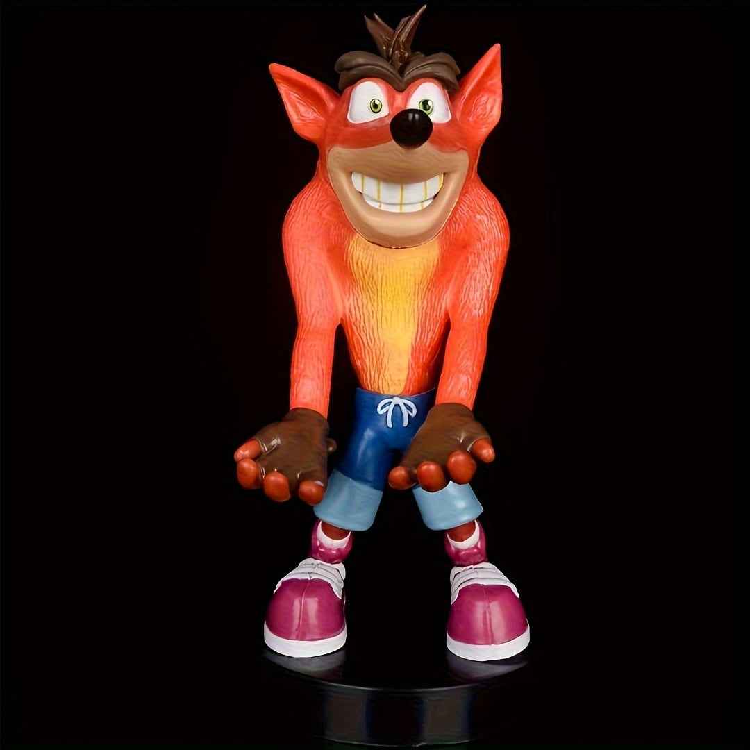 A Model of a Character Dressed in Blue Shorts And Red Footwear. It Displays Its Teeth And Appears Very Animated. This PVC Figurine Has a Distinctive Design, Making It a Fantastic Collectible for Enthusiasts And an Ideal Addit