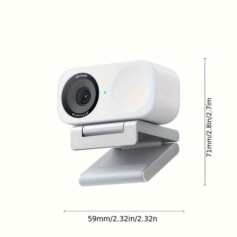 Insta360 Link2C 4K Live Camera | Ultra-clear AI Intelligent Conference Camera, USB Charging, ≤36V Operating Voltage