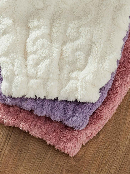 Plus Size Three-Pack Autumn/Winter Plush Jacquard Women's Loose Casual Lounge Pants