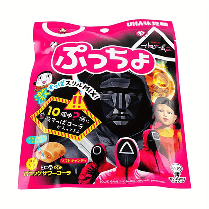 UHA, Mikakuto Puccho Cola Flavor Candy - 6 Packs of 1.83 oz | Squid Game Inspired Treats SS69