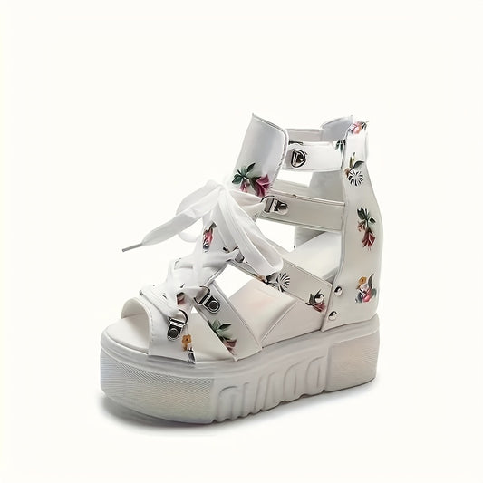 Elegant And Stylish Women'S Sandals with a Thick Sole, Designed for Comfort And Available in Larger Sizes.