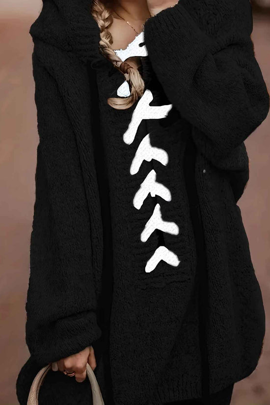 Plus Size, Plus-Size Women's Elegant Hooded Sweater - Long Sleeve Pullover with Adjustable Drawstring Hood, Soft Stretchy Fabric, Machine Washable, Solid Color Casual Winter Fall Tops, Sweater Hoodie, Autumn Apparel, Minimali