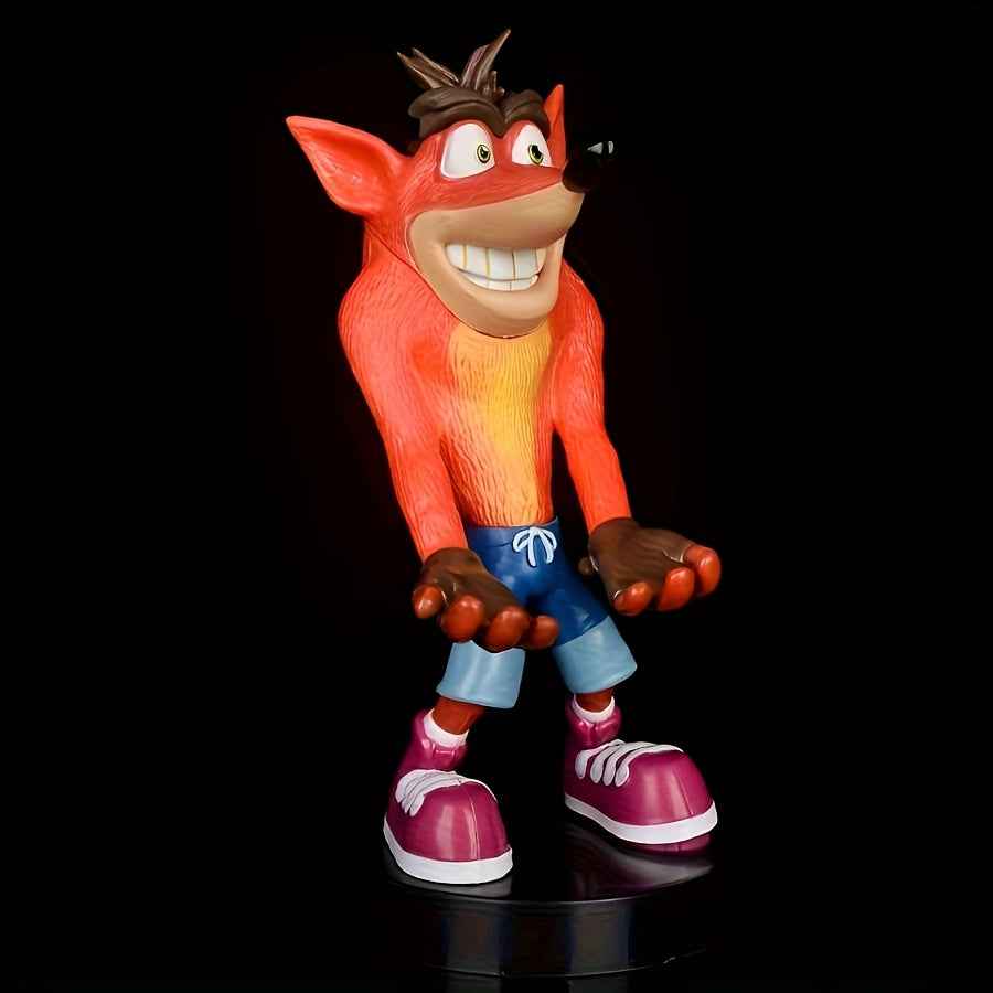 A Model of a Character Dressed in Blue Shorts And Red Footwear. It Displays Its Teeth And Appears Very Animated. This PVC Figurine Has a Distinctive Design, Making It a Fantastic Collectible for Enthusiasts And an Ideal Addit