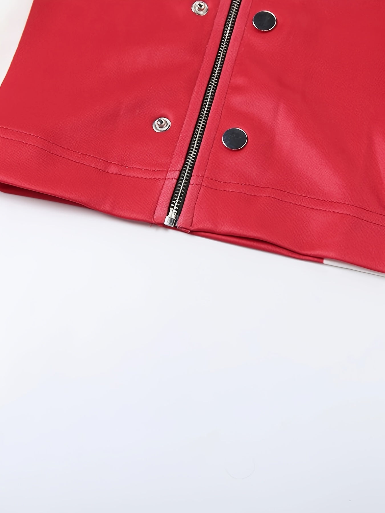 Women's Trendy Streetwear Letter Print Cropped Bomber Jacket - Red & White Casual Zip-Up with Graphic Design, Lightweight Polyester Blend for All Seasons, Fashion Forward Clothing | Trendy Casual Jacket | Polyester Blend Jack SS69