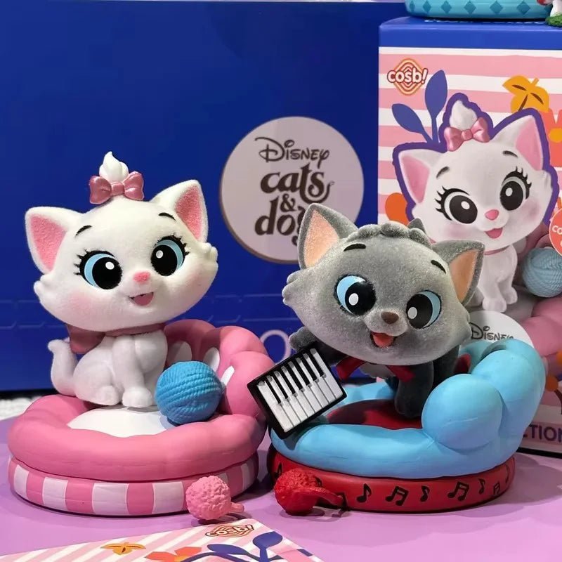 Disney Cat Party Cosbi Blind Box Cute Marie Cat Lucifer Fluffy Q - Version Anime Figure Collection Model Decor Toy Christmas Gifts - SS69