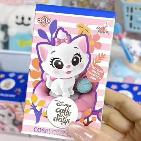 Disney Cat Party Cosbi Blind Box Cute Marie Cat Lucifer Fluffy Q - Version Anime Figure Collection Model Decor Toy Christmas Gifts - SS69