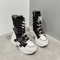 [Thick soled high top] Thick soled high top casual shoes | Ladies' fashion design | Various styles