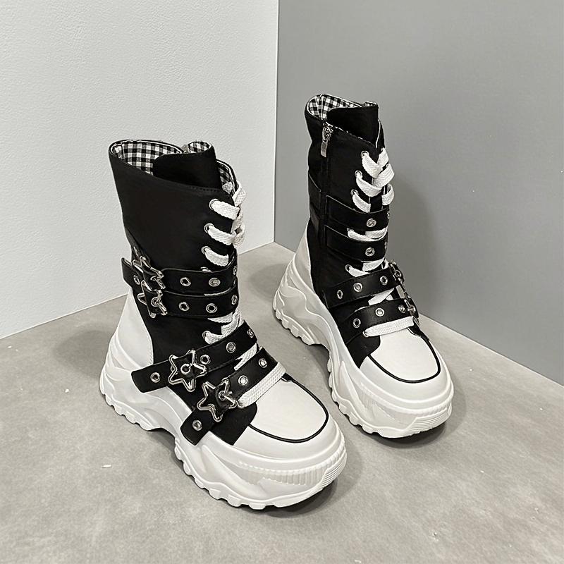 [Thick soled high top] Thick soled high top casual shoes | Ladies' fashion design | Various styles